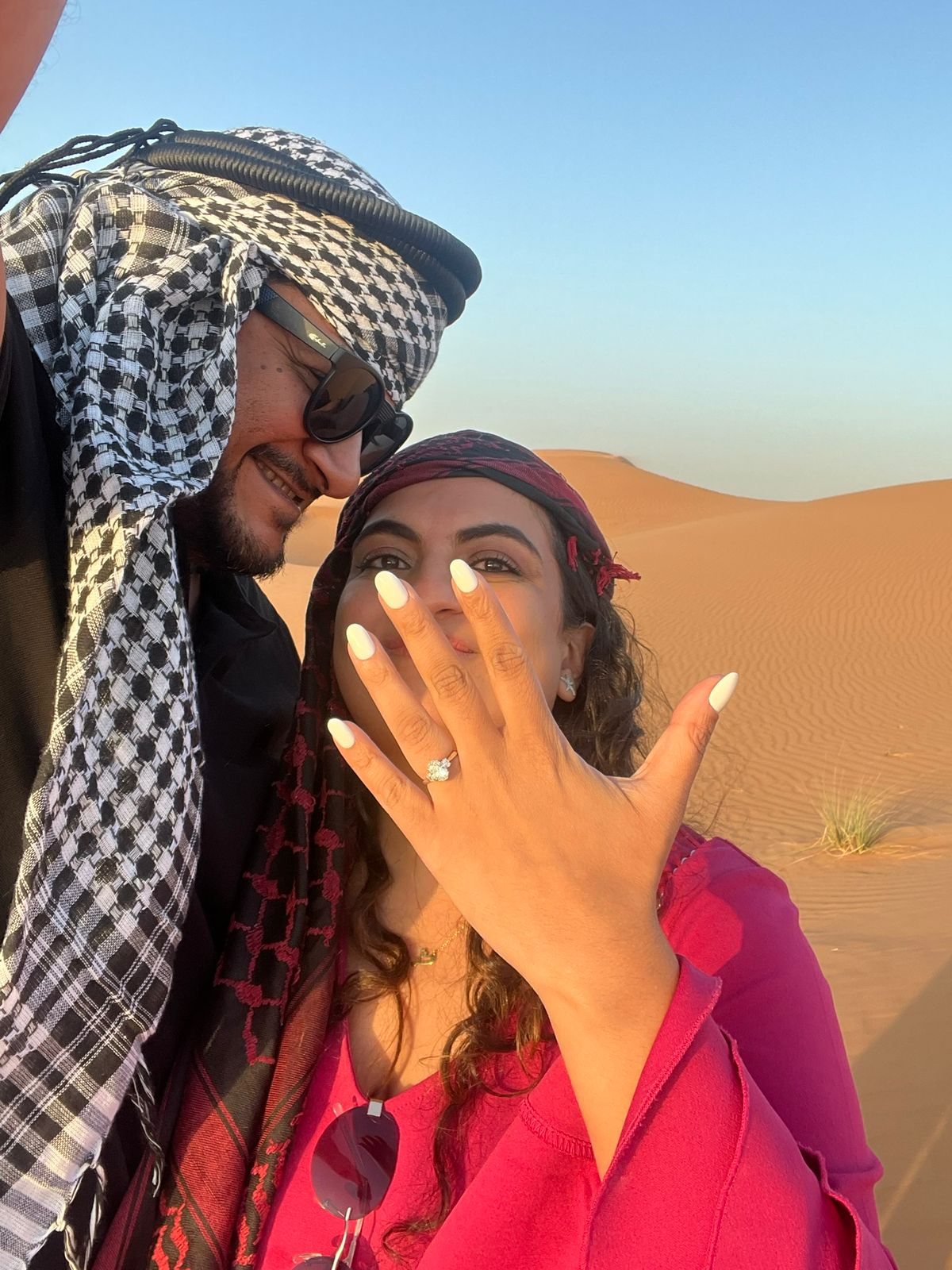 Meghna & Harit in the desert