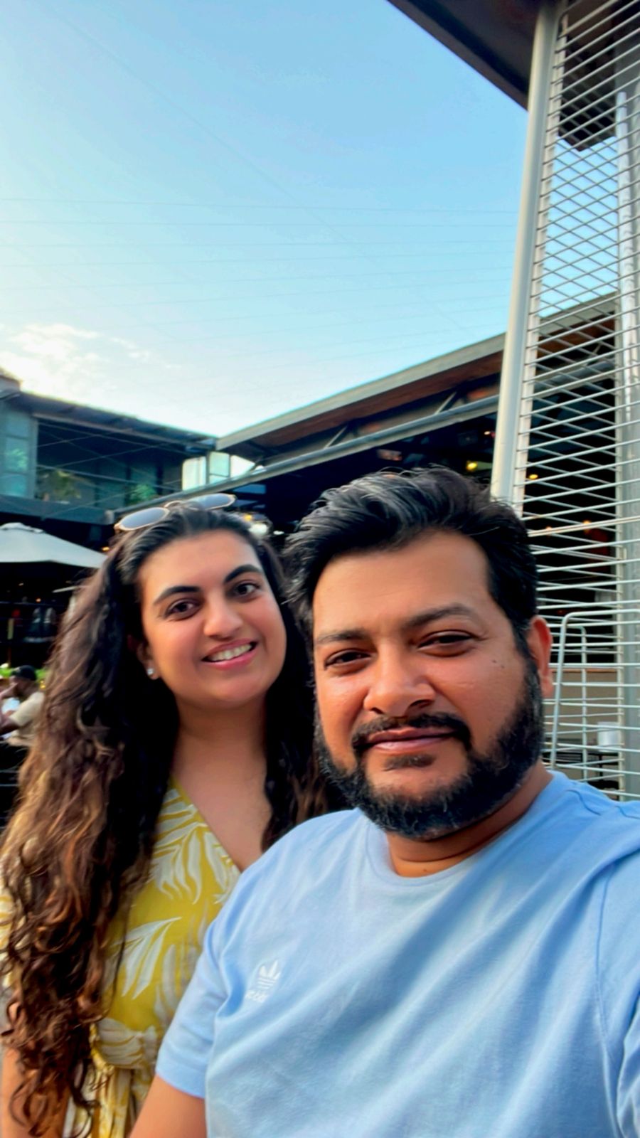 Meghna & Harit at dinner